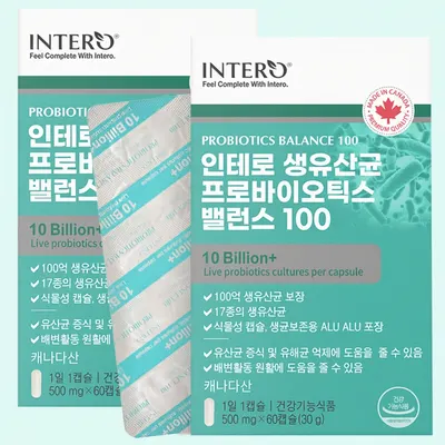 인테로 생유산균 프로바이오틱스 밸런스 100