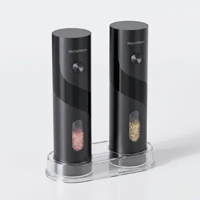 소후 자동 소금후추 전동 그라인더 세트