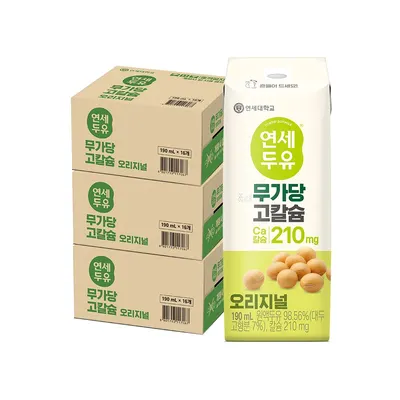 연세두유 무가당 고칼슘 두유 오리지널