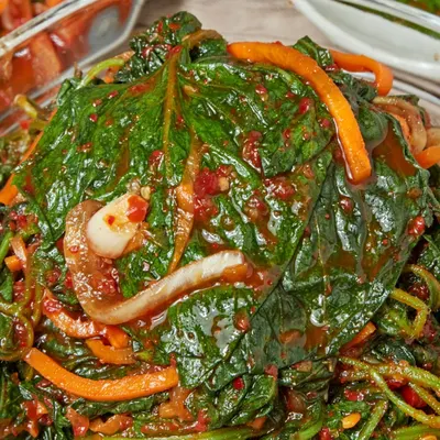전라도식 특제 양념 여린 햇 깻잎순 김치